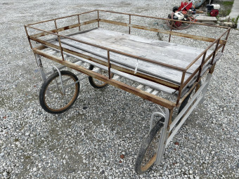 アルミ収穫台車