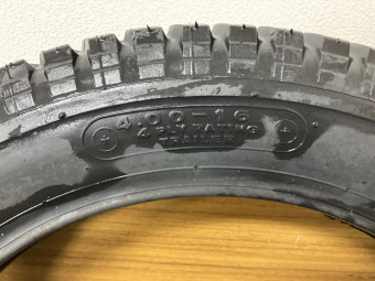 荷車用タイヤ / 4.00-16